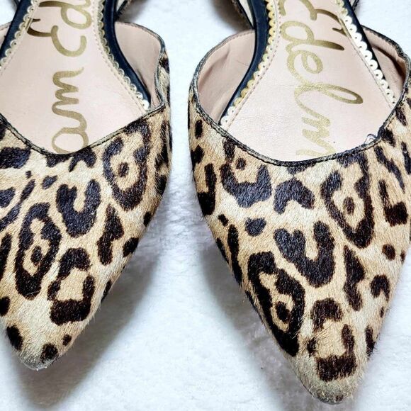 SAM EDELMAN SIZE 7 Leopard print Flat lightly used - Picture 6 of 7